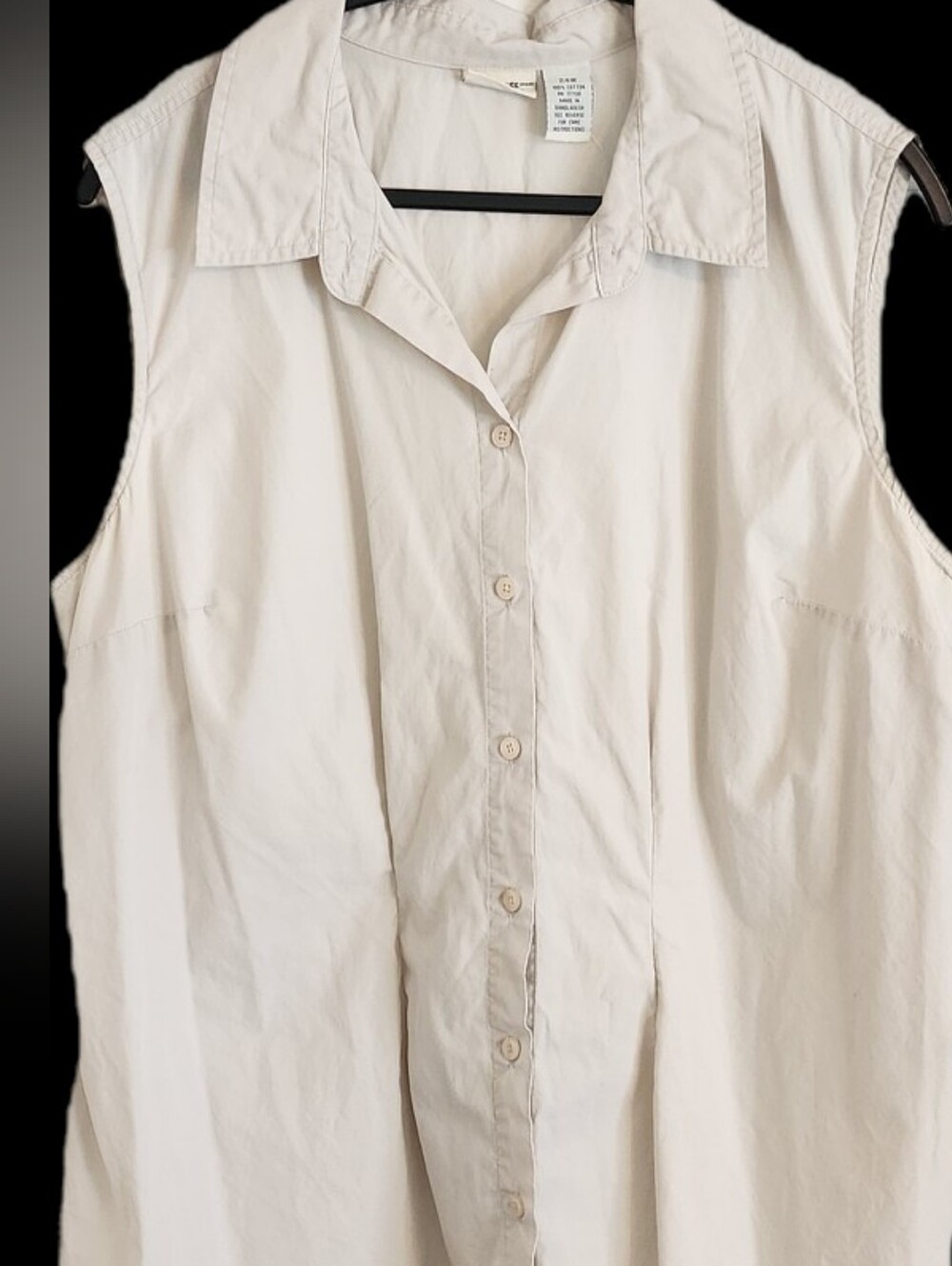 Cherokee Cream Button-Front A-Line Skirt